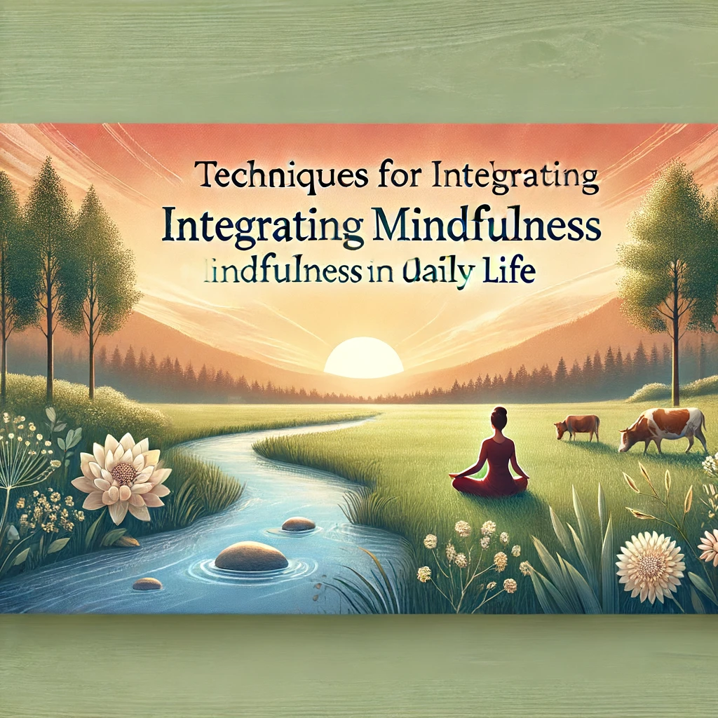 TECHNIQUES FOR INTEGRATING MINDFULNESS INTO DAILY LIFE