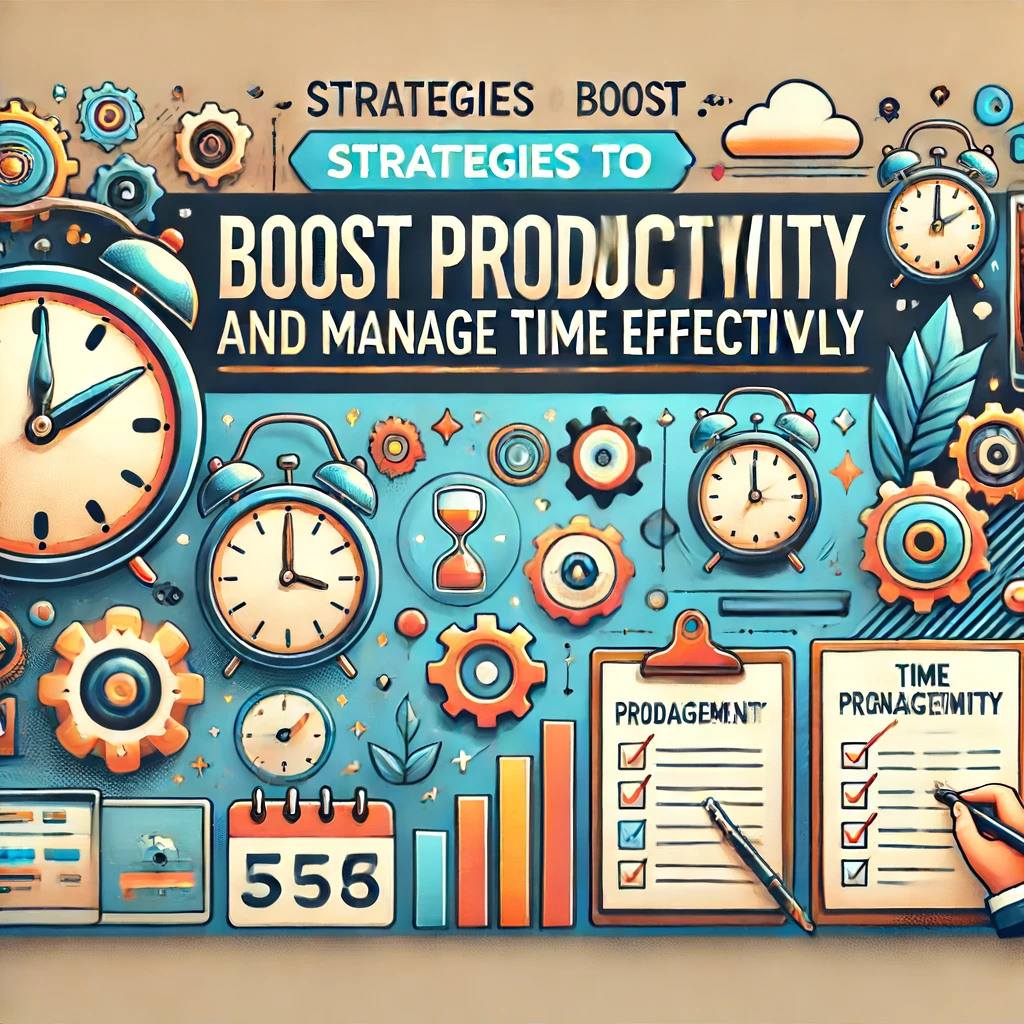 STRATEGIES TO BOOST PRODUCTIVITY AND MANGE TIME EFFECTIVELY